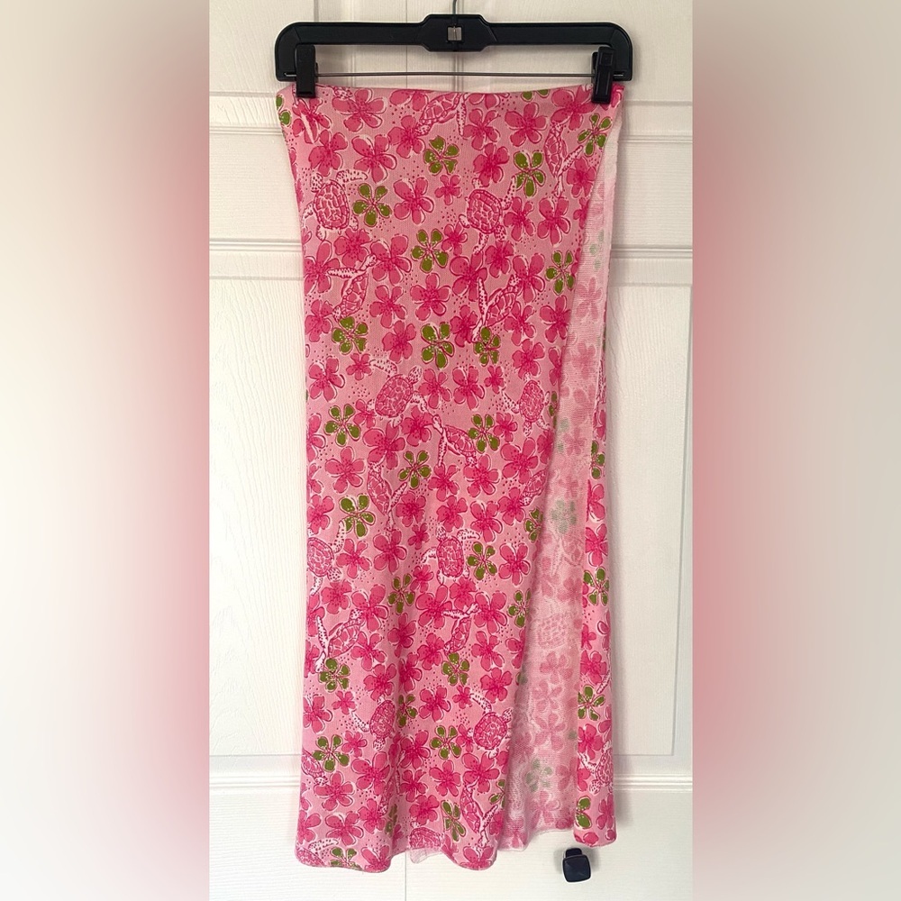 Lilly Pulitzer Knit Scarf Floral Pink - Picture 2 of 9
